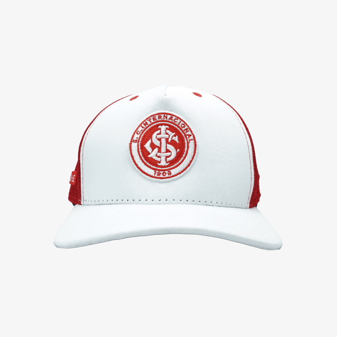 Boné Trucker Internacional Tela - Branco