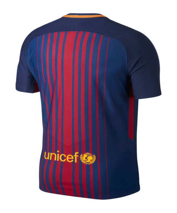 Camisa "Neymar Jr 11" Barcelona 17/18 Home Nike Torcedor - Azul e Grená