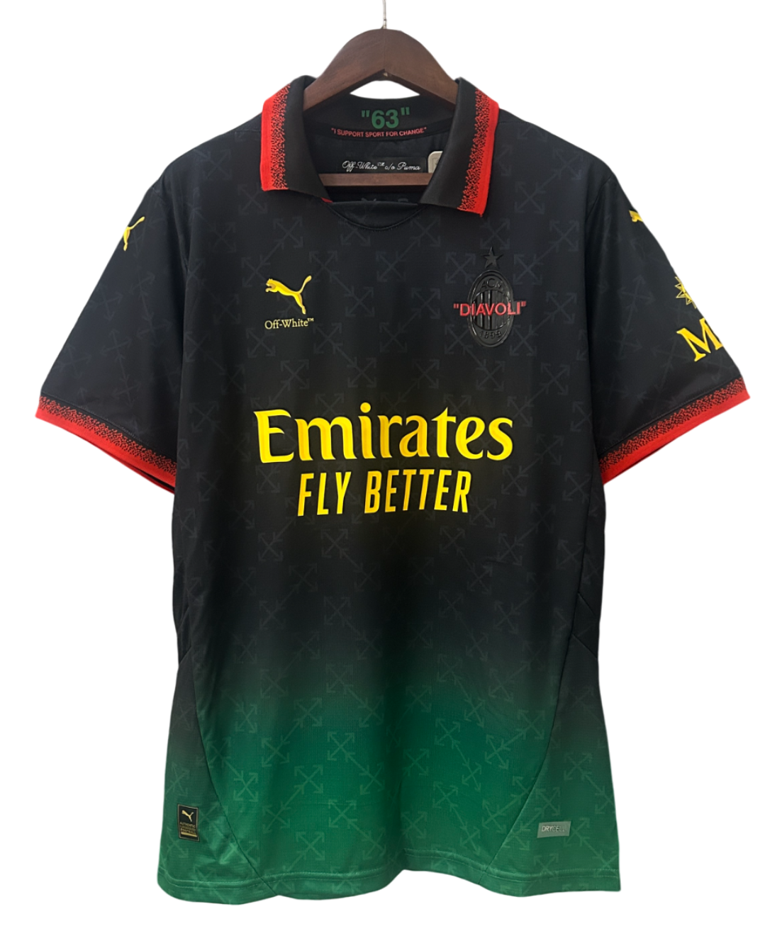 Camisa A.C Milan Edição Co-Branded 25/26 - Masculina Puma - Preta e verde